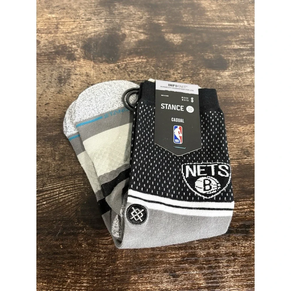 Stance Brooklyn NETS NBA Themed Socks Size Small‎ Mens NWT